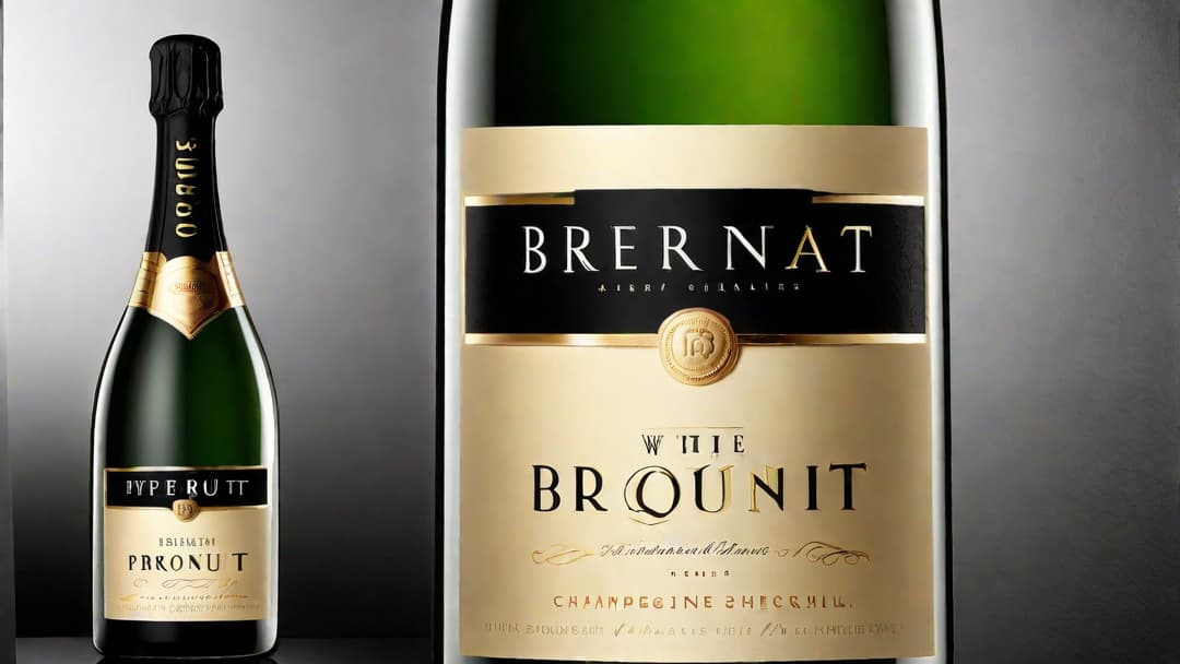  Capture an image of a sleek and elegant champagne bottle with the word "brut" prominently displayed on the label. The bottle should be surrounded by a sophisticated backdrop, evoking the luxurious and celebratory nature of champagne. The image should pique the viewer's curiosity and draw them in to learn more about what "brut" means in the world of champagne. hyperrealistic, full body, detailed clothing, highly detailed, cinematic lighting, stunningly beautiful, intricate, sharp focus, f/1. 8, 85mm, (centered image composition), (professionally color graded), ((bright soft diffused light)), volumetric fog, trending on instagram, trending on tumblr, HDR 4K, 8K