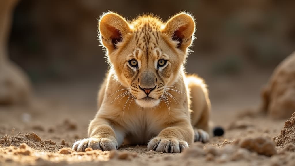  good quality, high quality, lion cub panthera leo