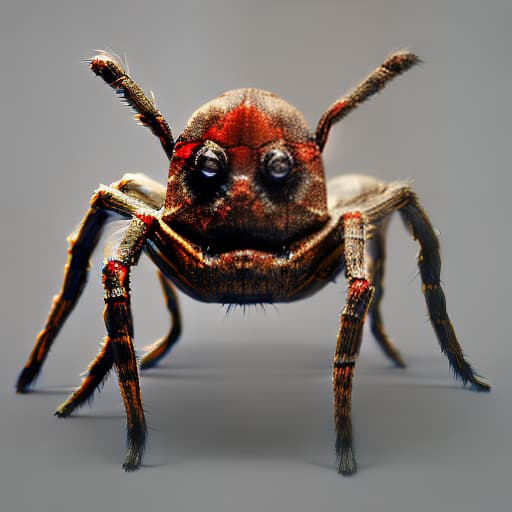 redshift style spider man dressed zombie dog