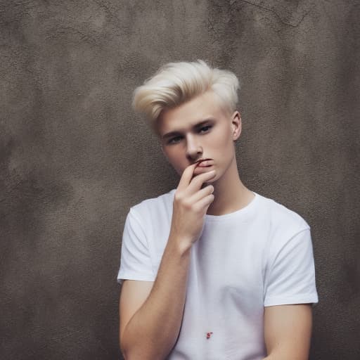 portrait+ style czech homosexual queer twink blonde very cute dude face