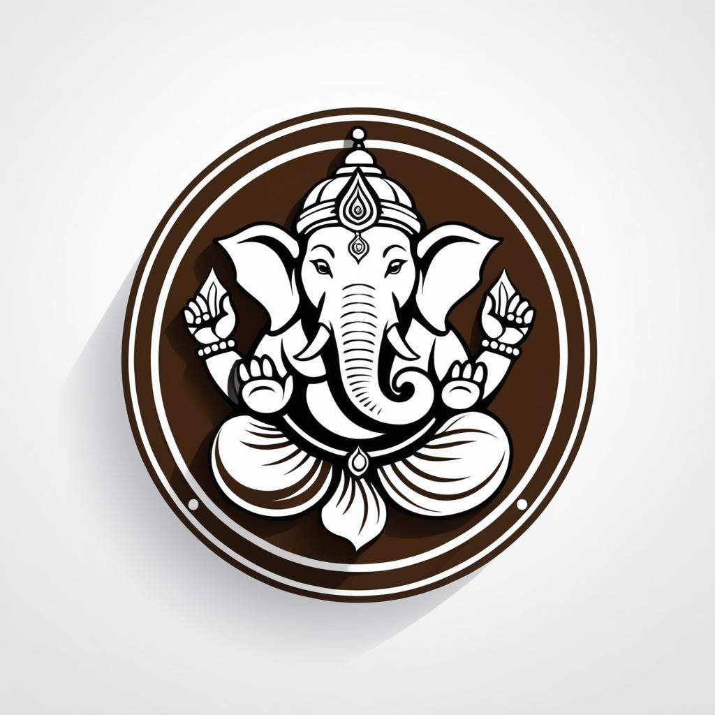  Logo, Construction logo with lord Ganesha symbol