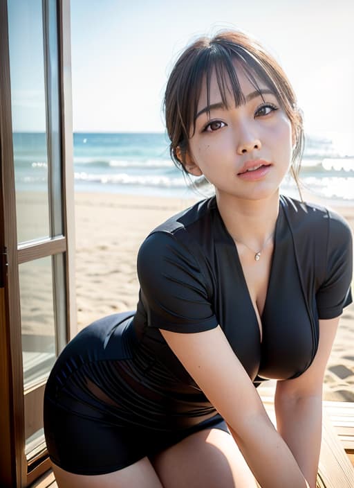  Big breasts, bikini, (Masterpiece, BestQuality:1.3), (ultra detailed:1.2), (hyperrealistic:1.3), (RAW photo:1.2),High detail RAW color photo, professional photograph, (Photorealistic:1.4), (realistic:1.4), ,professional lighting, (japanese), beautiful face, (realistic face)