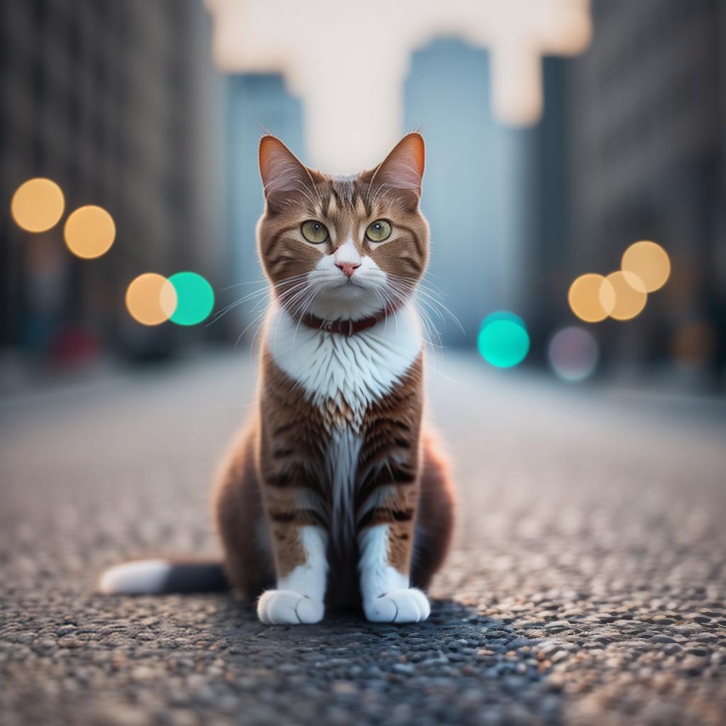  @PB_ImgGenBot Cat hyperrealistic, full body, detailed clothing, highly detailed, cinematic lighting, stunningly beautiful, intricate, sharp focus, f/1. 8, 85mm, (centered image composition), (professionally color graded), ((bright soft diffused light)), volumetric fog, trending on instagram, trending on tumblr, HDR 4K, 8K