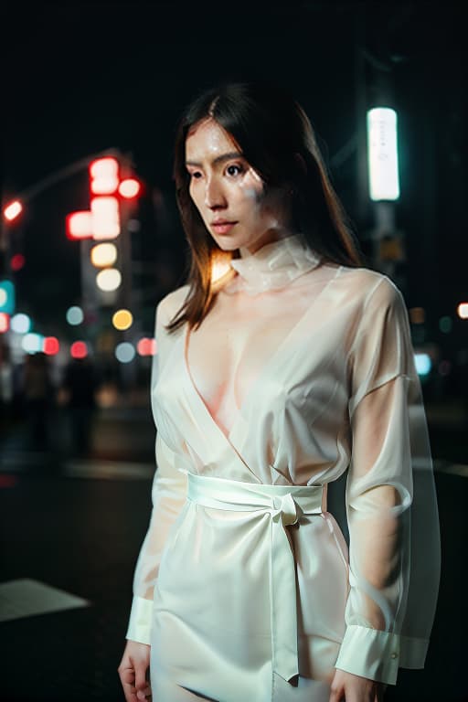  polaroid photo, night photo, photo of 24 y.o beautiful , pale skin, bokeh, motion blur,,beautiful Japan face, Raw photo, hyperrealistic, full body, detailed clothing, highly detailed, cinematic lighting, stunningly beautiful, intricate, sharp focus, f/1. 8, 85mm, (centered image composition), (professionally color graded), ((bright soft diffused light)), volumetric fog, trending on instagram, trending on tumblr, HDR 4K, 8K
