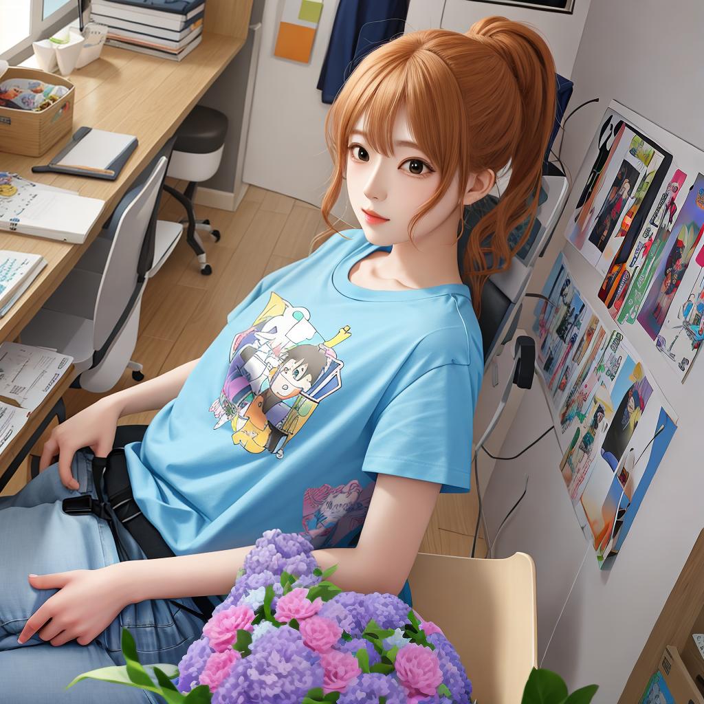  masterpiece, best quality, anime in shirt showing s