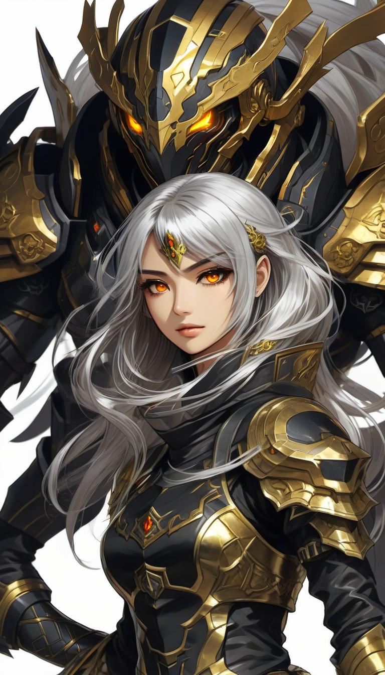  concept art ((details)), ((masterpiece)) ((best quality)), ((Great)), Spectacular, Amazing, Anime, <full body> demonic creature born in the abyss of hell, Short and beautiful girl ((full height)), with brown skin, long silver hair, stern gaze of golden eyes with vertical pupils, wears jet black open armor and a helmet, ankle boots, (holds a long spear in his hand), moonlight, Night glow, . digital artwork, illustrative, painterly, matte painting, highly detailed hyperrealistic, full body, detailed clothing, highly detailed, cinematic lighting, stunningly beautiful, intricate, sharp focus, f/1. 8, 85mm, (centered image composition), (professionally color graded), ((bright soft diffused light)), volumetric fog, trending on instagram, trending on tumblr, HDR 4K, 8K