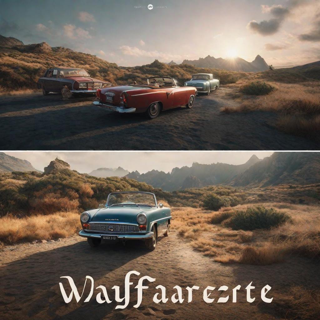  generate a logo for an Instagram page called wayfarers gazette focusing on travel, food and lifestyle hyperrealistic, full body, detailed clothing, highly detailed, cinematic lighting, stunningly beautiful, intricate, sharp focus, f/1. 8, 85mm, (centered image composition), (professionally color graded), ((bright soft diffused light)), volumetric fog, trending on instagram, trending on tumblr, HDR 4K, 8K