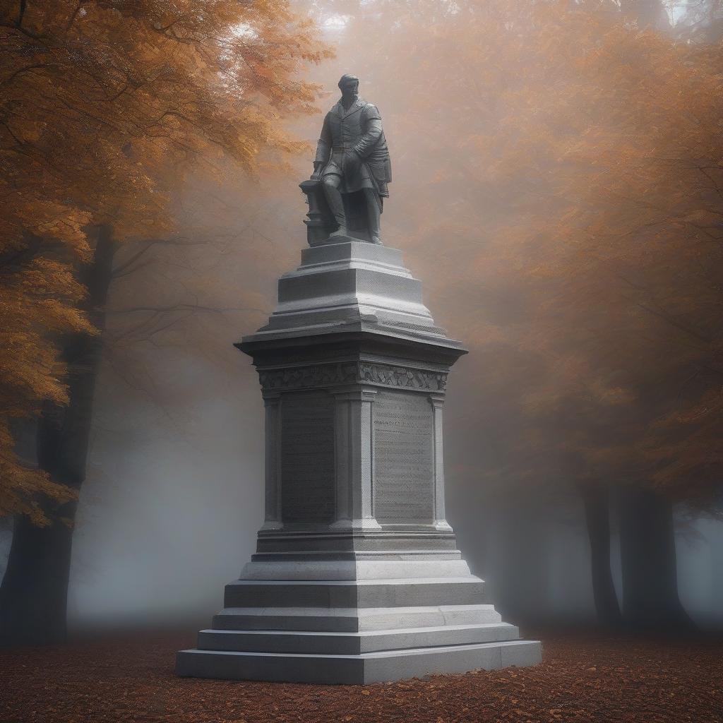  granite monument hyperrealistic, full body, detailed clothing, highly detailed, cinematic lighting, stunningly beautiful, intricate, sharp focus, f/1. 8, 85mm, (centered image composition), (professionally color graded), ((bright soft diffused light)), volumetric fog, trending on instagram, trending on tumblr, HDR 4K, 8K