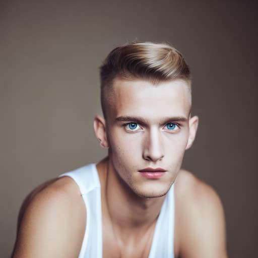 portrait+ style czech homosexual twink blonde very cute dude face