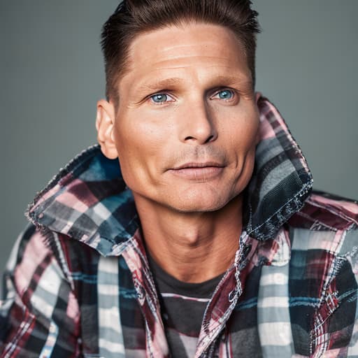 portrait+ style Steve Burton queer face