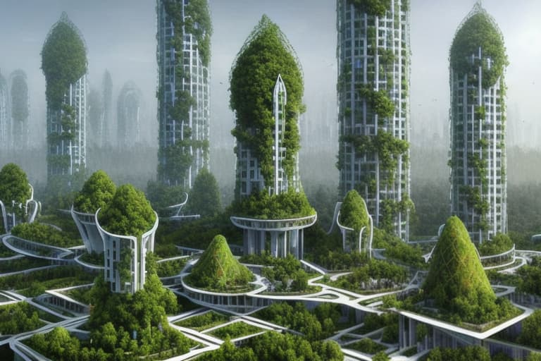  a post-modern elven forest city