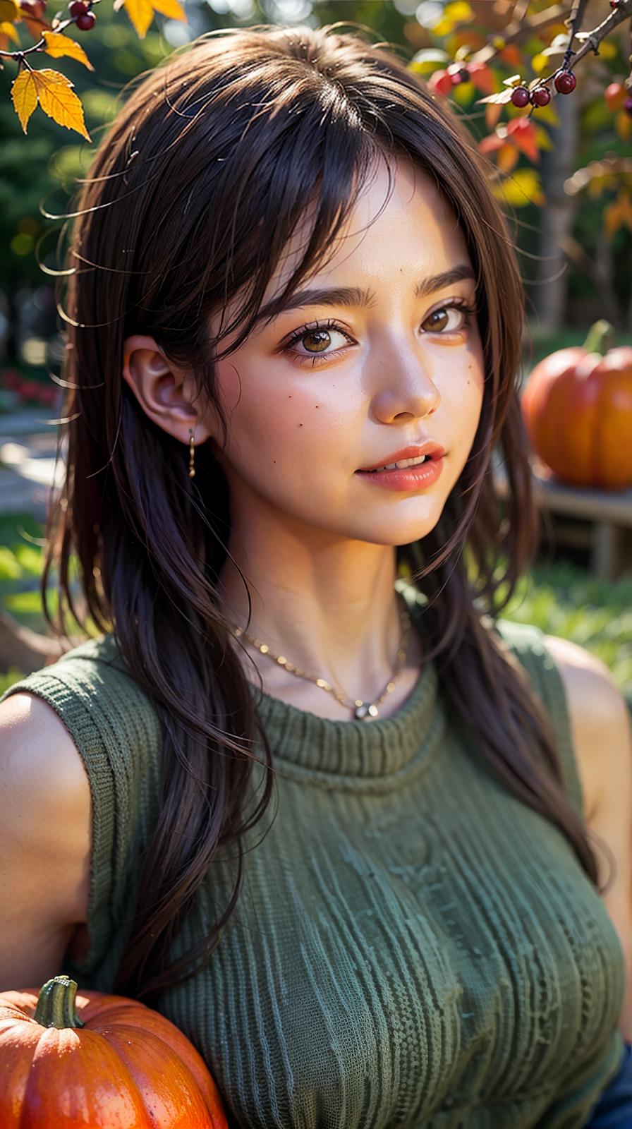  ultra high res, (photorealistic:1.4), raw photo, (realistic face), realistic eyes, (realistic skin), <lora:XXMix9_v20LoRa:0.8>, ((((masterpiece)))), best quality, very_high_resolution, ultra-detailed, in-frame, autumn, fall foliage, colorful leaves, nature's palette, vibrant hues, golden, orange, crimson, leaf peeping, tranquil beauty, serene landscapes, earthy tones, crisp air, harvest season, cozy sweaters, pumpkin spice, warm blankets, bonfires, apple picking, scenic drives
