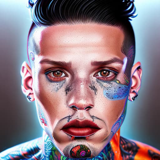 portrait+ style Adam maxted queer face