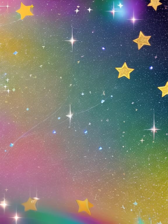  Cute musical notes and sparkling stars and gems wallpaper