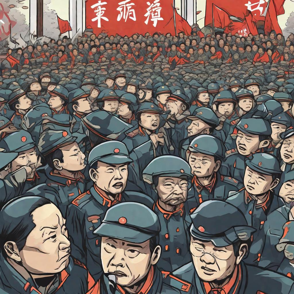  masterpiece, best quality, comic: The Beiyang government is increasingly concerned about the escalating protests. They tried to appease the public by issuing statements and making promises of reform, but these measures failed to calm the enthusiasm of the movement. 2. The Beiyang government was eager to regain control and ordered the deployment of military and police forces to suppress the protests. 3 Clashes between the army and unarmed protesters led to violence and arrests. More than 30 patriotic students were arrested