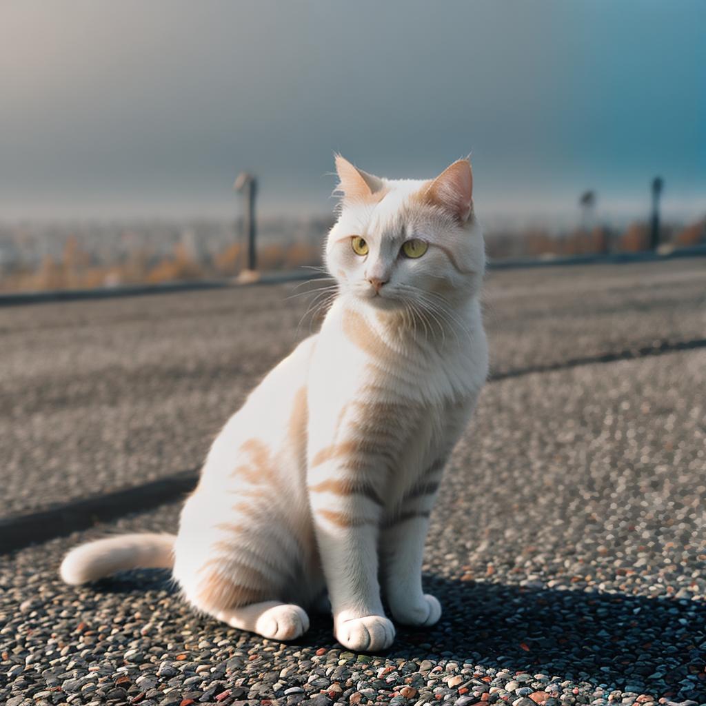  @PB_ImgGenBot Cat hyperrealistic, full body, detailed clothing, highly detailed, cinematic lighting, stunningly beautiful, intricate, sharp focus, f/1. 8, 85mm, (centered image composition), (professionally color graded), ((bright soft diffused light)), volumetric fog, trending on instagram, trending on tumblr, HDR 4K, 8K