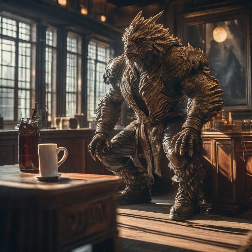  Monstruo hyperrealistic, full body, detailed clothing, highly detailed, cinematic lighting, stunningly beautiful, intricate, sharp focus, f/1. 8, 85mm, (centered image composition), (professionally color graded), ((bright soft diffused light)), volumetric fog, trending on instagram, trending on tumblr, HDR 4K, 8K