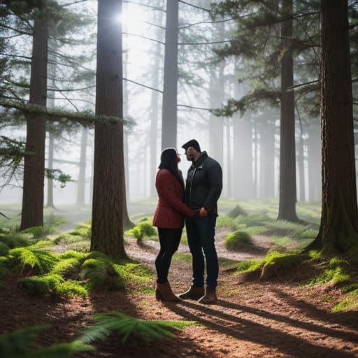  one day Steve and alex going to cut trees Apply the Following Styles Comic hyperrealistic, full body, detailed clothing, highly detailed, cinematic lighting, stunningly beautiful, intricate, sharp focus, f/1. 8, 85mm, (centered image composition), (professionally color graded), ((bright soft diffused light)), volumetric fog, trending on instagram, trending on tumblr, HDR 4K, 8K