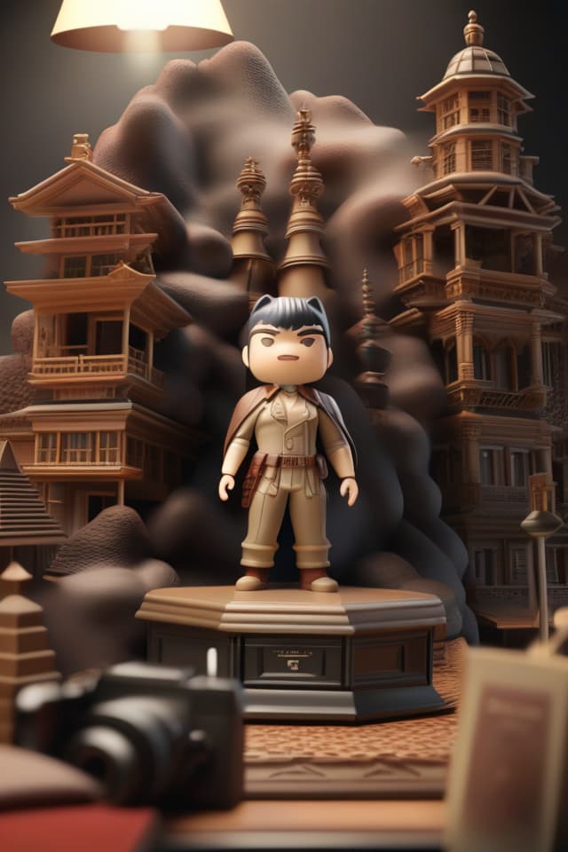  {No Human:1.4}{No Beastman:1.4}Masterpiece {{{Nendoroid}}},3D,Figurine,3D{raccoon dog}(Nendoroid,3D,Figurine)((super detailed)),8k,high resolution,absurd,employed,elaborate in detail,detailed,bold composition,top quality,masterpiece, hyperrealistic, full body, detailed clothing, highly detailed, cinematic lighting, stunningly beautiful, intricate, sharp focus, f/1. 8, 85mm, (centered image composition), (professionally color graded), ((bright soft diffused light)), volumetric fog, trending on instagram, trending on tumblr, HDR 4K, 8K