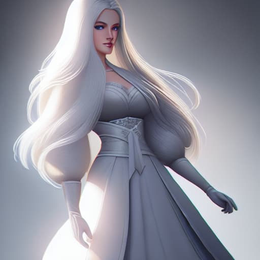  white hair hyperrealistic, full body, detailed clothing, highly detailed, cinematic lighting, stunningly beautiful, intricate, sharp focus, f/1. 8, 85mm, (centered image composition), (professionally color graded), ((bright soft diffused light)), volumetric fog, trending on instagram, trending on tumblr, HDR 4K, 8K