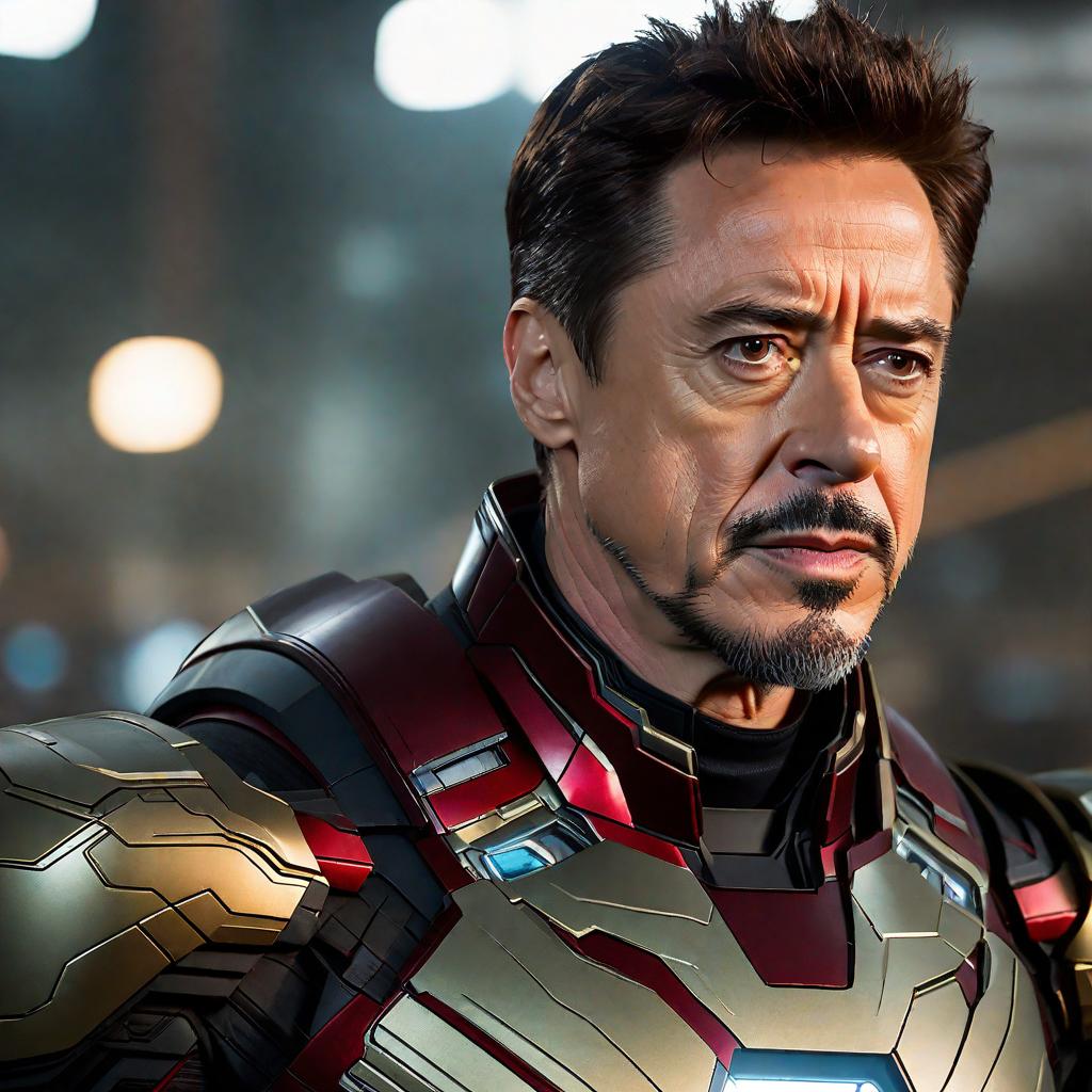  tony stark, marvel cinematic universe, male, human, protagonist, superhero, leader, survivor, father, husband, skilled fighter, resourceful, determined, brave, confident, apocalyptic world, post-apocalyptic, main character, raw photo, (high detailed skin:1.2), 8k uhd, dslr, soft lighting, high quality, film grain, fujifilm xt3, portrait, 85mm, f2.0, light, ultra realistic,, portrait, 85mm, f2.0, light, ultra realistic, 8k, fm2.0, cinema4d, cute, hyper detail, full HD hyperrealistic, full body, detailed clothing, highly detailed, cinematic lighting, stunningly beautiful, intricate, sharp focus, f/1. 8, 85mm, (centered image composition), (professionally color graded), ((bright soft diffused light)), volumetric fog, trending on instagram, trending on tumblr, HDR 4K, 8K