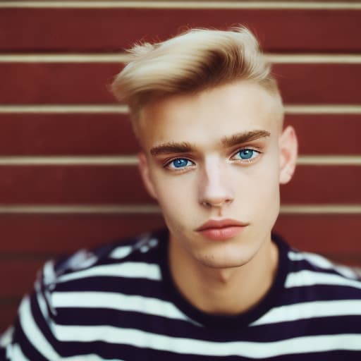 portrait+ style czech homosexual twink blonde very cute dude face