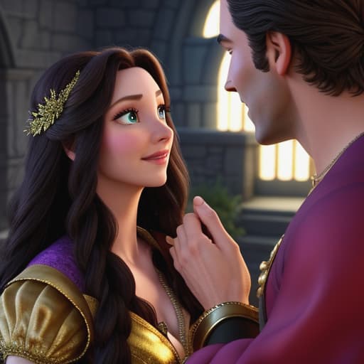  *Suddenly, her father placed photos on the scene, they showed.... Rapunzel, brought up the topic of when Gothel had left the young woman kidnapped, and how she was rescued by that young man wanted by the law*"Father... that moment has already been reflected on by Gothel, she was looking for the best for her adopted daughter, of course it was wrong... and she tried to apologize, but people still hate her for no reason after for having apologized to Rapunzel and everyone." *Vaden caressed Gothel's thumb, as he turned to look at her gently.I wanted her to be sincere too, that they could both get married and live happily in the great castle without being judged by anyone*[[Use Code 236NZ9]] *Gothel's heart skipped a beat as her past came rushin hyperrealistic, full body, detailed clothing, highly detailed, cinematic lighting, stunningly beautiful, intricate, sharp focus, f/1. 8, 85mm, (centered image composition), (professionally color graded), ((bright soft diffused light)), volumetric fog, trending on instagram, trending on tumblr, HDR 4K, 8K