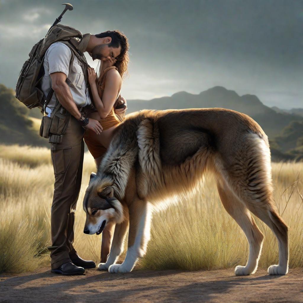  El amor por los animales está íntimamente asociado con la bondad del carácter y se puede afirmar con seguridad que quien es cruel con los animales no puede ser buena persona. hyperrealistic, full body, detailed clothing, highly detailed, cinematic lighting, stunningly beautiful, intricate, sharp focus, f/1. 8, 85mm, (centered image composition), (professionally color graded), ((bright soft diffused light)), volumetric fog, trending on instagram, trending on tumblr, HDR 4K, 8K