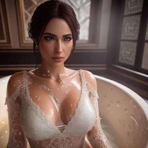  ultra high res, (photorealistic:1.4), raw photo, (realistic face), realistic eyes, (realistic skin), ((((masterpiece)))), best quality, very_high_resolution, ultra-detailed, in-frame, young slim female in tub, full body view, lewd, , , from above, small s, soap suds covering her and s, mysterious, secretive, observant, stealthy, sleuthing, covert, incognito, inquisitive, lunedited DSLR photography, sharp focus, Unreal Engine 5, Octane Render, Redshift, ((cinematic lighting)), f/1.4, ISO 200, 1/160s, 8K, RAW, unedited, in-frame, hyperrealistic, full body, detailed clothing, highly detailed, cinematic lighting, stunningly beautiful, intricate, sharp focus, f/1. 8, 85mm, (centered image composition), (professionally color graded), ((bright soft diffused light)), volumetric fog, trending on instagram, trending on tumblr, HDR 4K, 8K