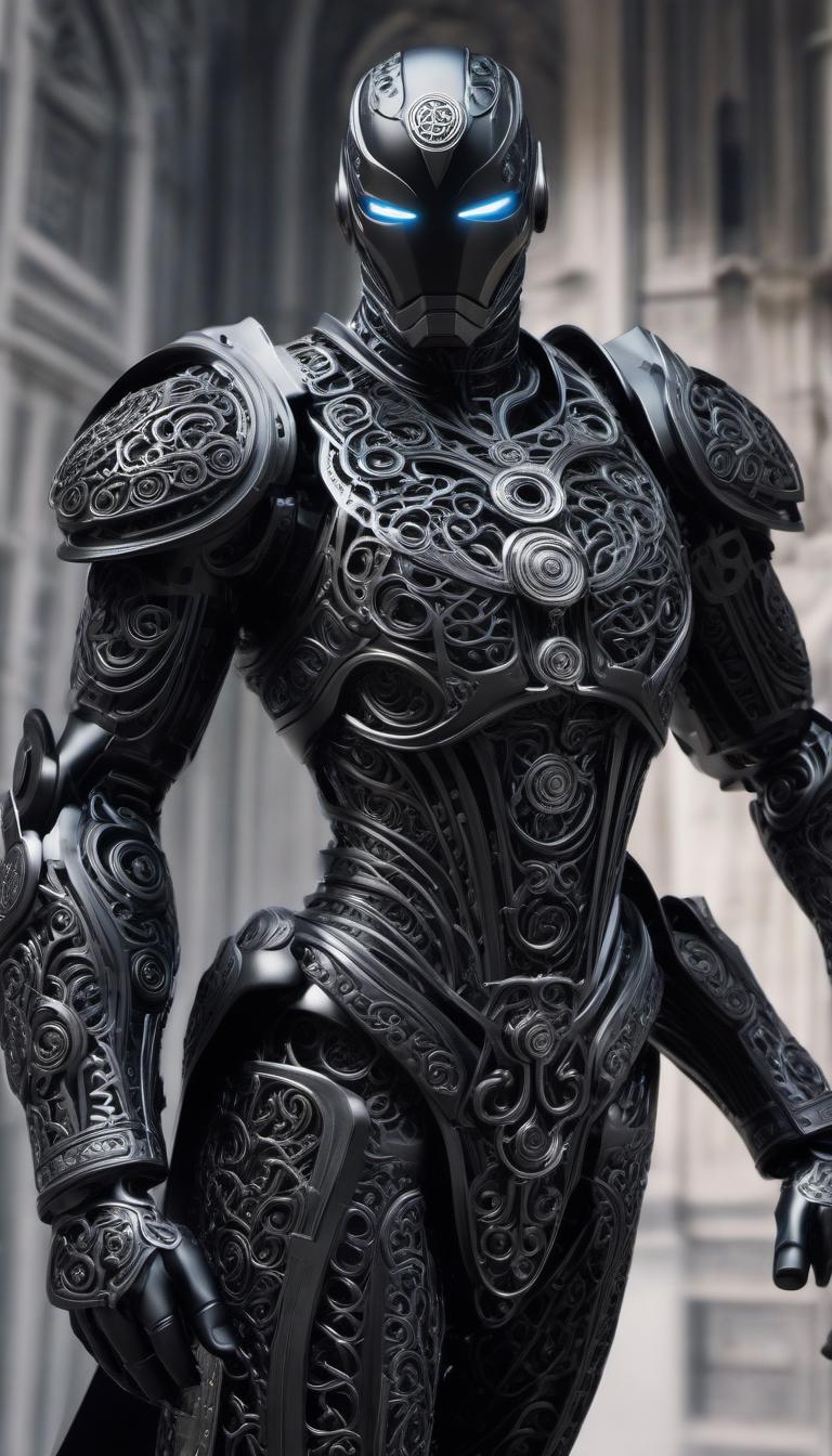  Masterpiece, relief, (filigree cast iron cyborg:1.2), swirl, splash, waves, close up, openwork black with wavy metal swirl, (fully transparent:1.2), (covered in Celtic patterns:1.2) hyperrealistic, full body, detailed clothing, highly detailed, cinematic lighting, stunningly beautiful, intricate, sharp focus, f/1. 8, 85mm, (centered image composition), (professionally color graded), ((bright soft diffused light)), volumetric fog, trending on instagram, trending on tumblr, HDR 4K, 8K