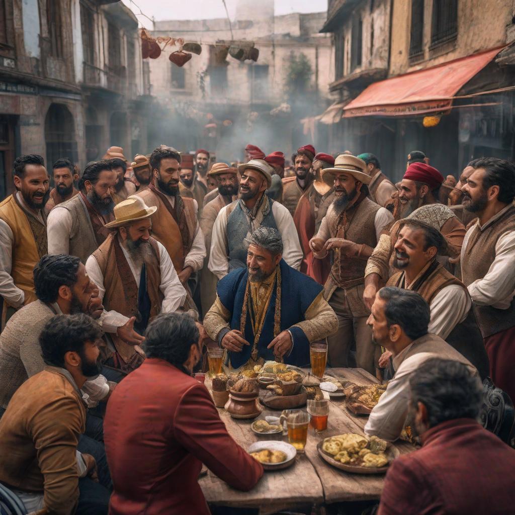  Había una vez, en una pequeña ciudad, un grupo de amigos que trabajaban juntos en una fábrica de calzado. Algunos eran zapateros, otros trabajaban en la oficina, pero todos tenían en común su amor por lo que hacían. Un día, uno de los amigos sugirió que deberían celebrar el Día del Trabajador a lo grande. Todos estuvieron de acuerdo y comenzaron a planificar una gran fiesta en honor a su trabajo y a todos los trabajadores del mundo. La fábrica se preparó para la gran celebración, con banderas y pancartas colgando de cada rincón. La música sonaba alegremente, y la comida y bebida que prepararon con mucho esmero y cariño se extendía en la gran mesa colocada en el centro. Los amigos se reunieron para compartir sus historia hyperrealistic, full body, detailed clothing, highly detailed, cinematic lighting, stunningly beautiful, intricate, sharp focus, f/1. 8, 85mm, (centered image composition), (professionally color graded), ((bright soft diffused light)), volumetric fog, trending on instagram, trending on tumblr, HDR 4K, 8K