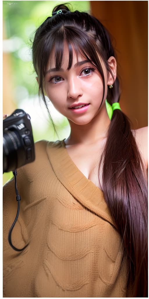  (8k, RAW photo, best quality, masterpiece:1.2), High detail RAW color photo, professional photograph,((a girl is very beautiful and very cute)),((low side ponytail hairstyle:1.37)),((the girl is 12 years old)),((the point of view from her front:1.68)), (8k, RAW photo, best quality, masterpiece:1.2), High detail RAW color photo, professional photograph, cowboyshot, (realistic, photo realistic:1.37), ((best quality)), 1 girl, cinematic light, (finerly detailed face:1.2), (masterpiece:1.5), (best quality:1.2), (smiling:1.2), (looking at viewer:1.2)