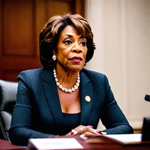  Rep. Maxine Waters Nominates Kristin Johnson for Treasury Role, Stirring Crypto Community hyperrealistic, full body, detailed clothing, highly detailed, cinematic lighting, stunningly beautiful, intricate, sharp focus, f/1. 8, 85mm, (centered image composition), (professionally color graded), ((bright soft diffused light)), volumetric fog, trending on instagram, trending on tumblr, HDR 4K, 8K