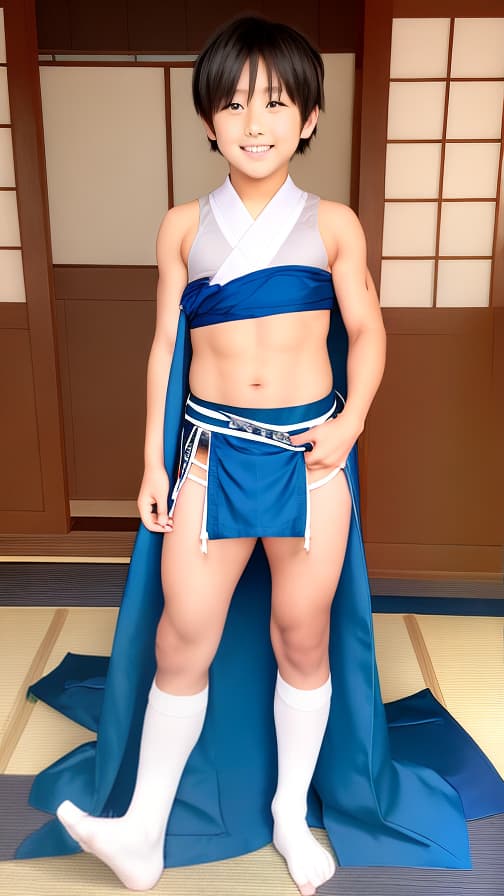  6th grade high socks loincloth Ryokan boy