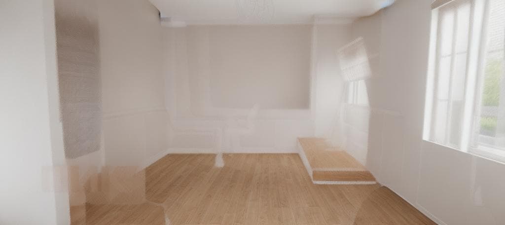 modern renovated apartment interior, same room structure and layout, original walls, doors, windows, and ceiling preserved, no structural changes, only update furniture and decor style, change floor and wall textures and colors only, minimalist furniture, clean lines, natural lighting, light wood floors, stylish decor, scandinavian design, cozy, sharp focus, photorealistic, physically accurate, realistic object separation, natural object shadows, proper depth and perspective, realistic interior matching original room function, context aware furniture placement, functional coherence, clean surfaces, no visible text or marks, professional real estate photo