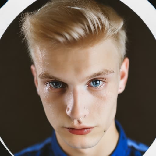 portrait+ style czech homosexual queer twink blonde very cute dude face