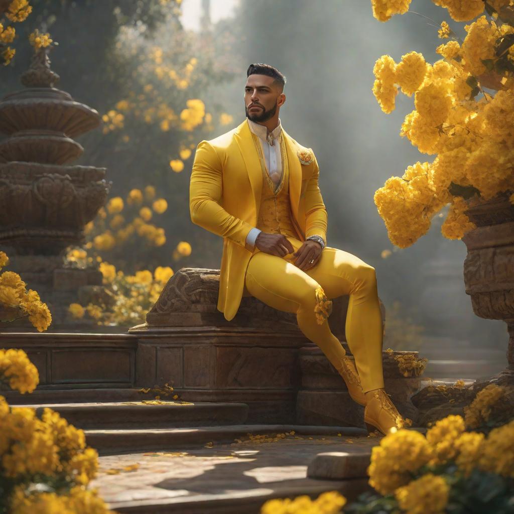  Ascis(yellow young demon human male realism), artgerm, jeremy, lipkin, michael, garmash detailed digital art, radiant, light, detailed, intricate, environment hyperrealistic, full body, detailed clothing, highly detailed, cinematic lighting, stunningly beautiful, intricate, sharp focus, f/1. 8, 85mm, (centered image composition), (professionally color graded), ((bright soft diffused light)), volumetric fog, trending on instagram, trending on tumblr, HDR 4K, 8K