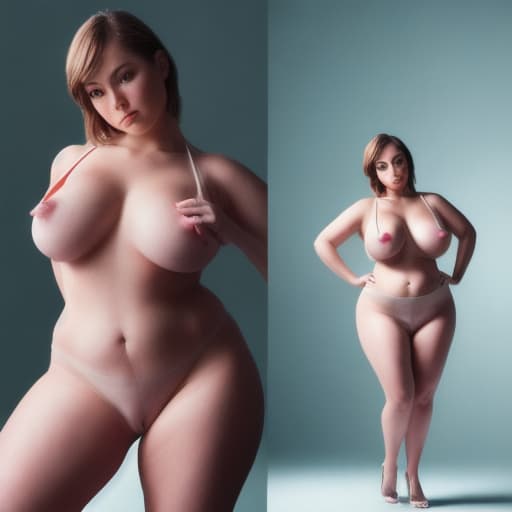  The curvy stripper of high growth stands on the podium. A short pullover is wearing a naked body. She looks at the camera lens. Soft colorful lighting, all palette of colors, smart clarity and contrast, ultra complex detail, high quality, romantic elegant portrait, photorealism.