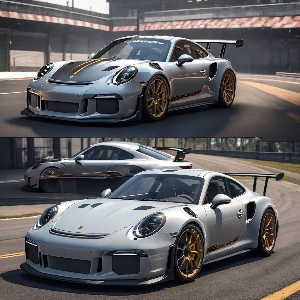  sketch machine view front and back Porsche GT3 RS hyperrealistic, full body, detailed clothing, highly detailed, cinematic lighting, stunningly beautiful, intricate, sharp focus, f/1. 8, 85mm, (centered image composition), (professionally color graded), ((bright soft diffused light)), volumetric fog, trending on instagram, trending on tumblr, HDR 4K, 8K