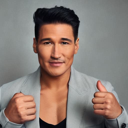 portrait+ style Mario Lopez queer face