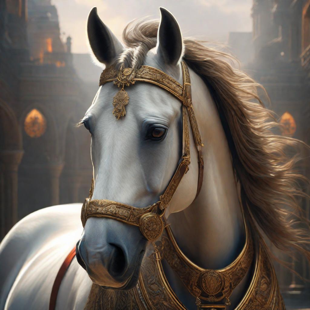  Fittest horse in world, realistic, portrait, art by donato giancola and greg rutkowski, realistic face, digital art, trending on artstation hyperrealistic, full body, detailed clothing, highly detailed, cinematic lighting, stunningly beautiful, intricate, sharp focus, f/1. 8, 85mm, (centered image composition), (professionally color graded), ((bright soft diffused light)), volumetric fog, trending on instagram, trending on tumblr, HDR 4K, 8K