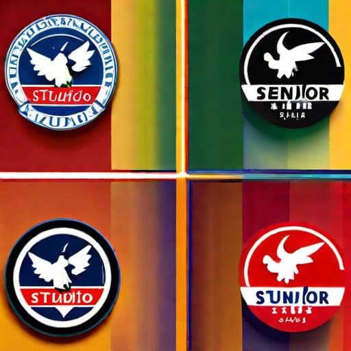  ((main style is sport, logo emblem))Create a logo for ‘Studio Senador’. The logo should integrate elements of adventure and travel, featuring vibrant colors and dynamic typography. The design should symbolize excitement and fun, reflecting the iconic, or EAGLE, appearance. Text should be bold and inviting, clearly displaying, “VICE VERSA QUADROS” with a smaller “STUDIO SENADOR” underneath in elegant script. yellow hyperrealistic, full body, detailed clothing, highly detailed, cinematic lighting, stunningly beautiful, intricate, sharp focus, f/1. 8, 85mm, (centered image composition), (professionally color graded), ((bright soft diffused light)), volumetric fog, trending on instagram, trending on tumblr, HDR 4K, 8K