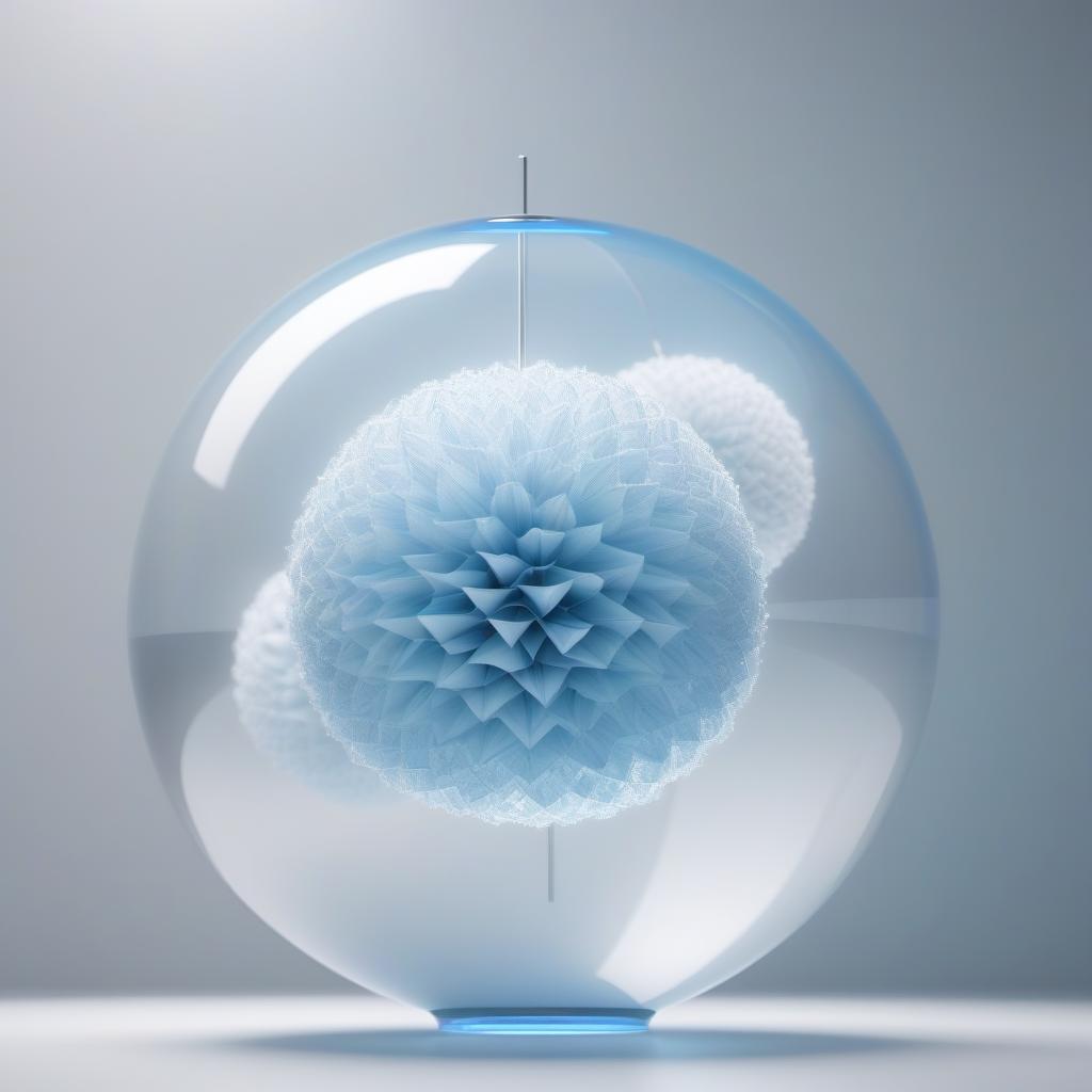  Your Prompt: a luminous volumetric ball from a neural mesh, glass, white silver, light blue, flies on a white background.Style art hyperrealistic, full body, detailed clothing, highly detailed, cinematic lighting, stunningly beautiful, intricate, sharp focus, f/1. 8, 85mm, (centered image composition), (professionally color graded), ((bright soft diffused light)), volumetric fog, trending on instagram, trending on tumblr, HDR 4K, 8K