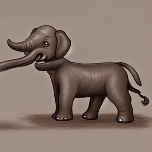  photo of an elephant dachshund hybrid