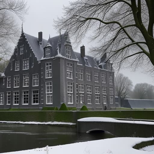  Kasteel, game of thrones, sneeuw