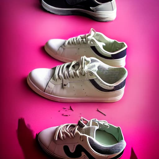  daylighting, photo production, sneakers on the black background