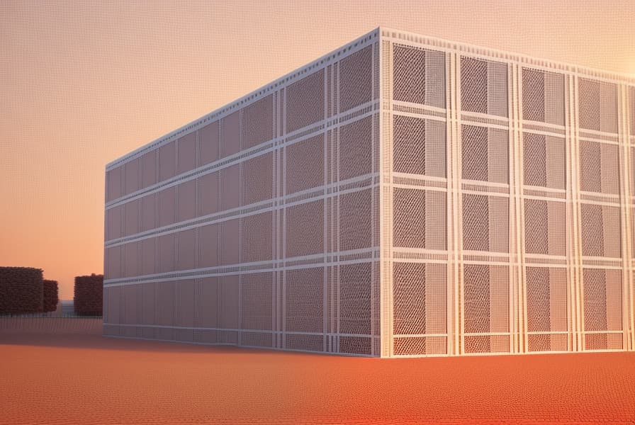  a modern building with red bricks, Norman Foster design, sunset, ultra realistic, ultra high resolution, 4K image