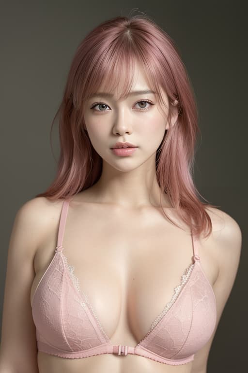  Pink bra, background, (Masterpiece, BestQuality:1.3), (ultra detailed:1.2), (hyperrealistic:1.3), (RAW photo:1.2),High detail RAW color photo, professional photograph, (Photorealistic:1.4), (realistic:1.4), ,professional lighting, (japanese), beautiful face, (realistic face)