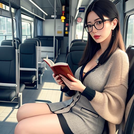  Realistic image of a cat wearing headphones and reading glasses while riding a bus. hyperrealistic, full body, detailed clothing, highly detailed, cinematic lighting, stunningly beautiful, intricate, sharp focus, f/1. 8, 85mm, (centered image composition), (professionally color graded), ((bright soft diffused light)), volumetric fog, trending on instagram, trending on tumblr, HDR 4K, 8K