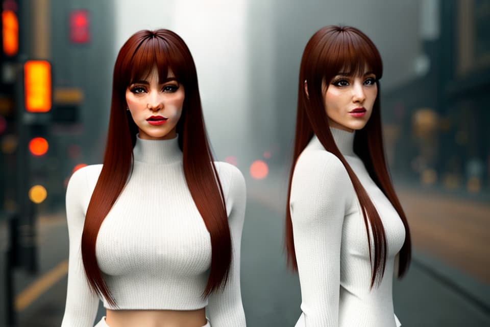  True, portrait, bangs, innocence, designer, long -distance perspective hyperrealistic, full body, detailed clothing, highly detailed, cinematic lighting, stunningly beautiful, intricate, sharp focus, f/1. 8, 85mm, (centered image composition), (professionally color graded), ((bright soft diffused light)), volumetric fog, trending on instagram, trending on tumblr, HDR 4K, 8K